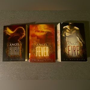 Angel Burn L.A. Weatherly Trilogy Set of 3 Young adult lot Supernatural Angel
